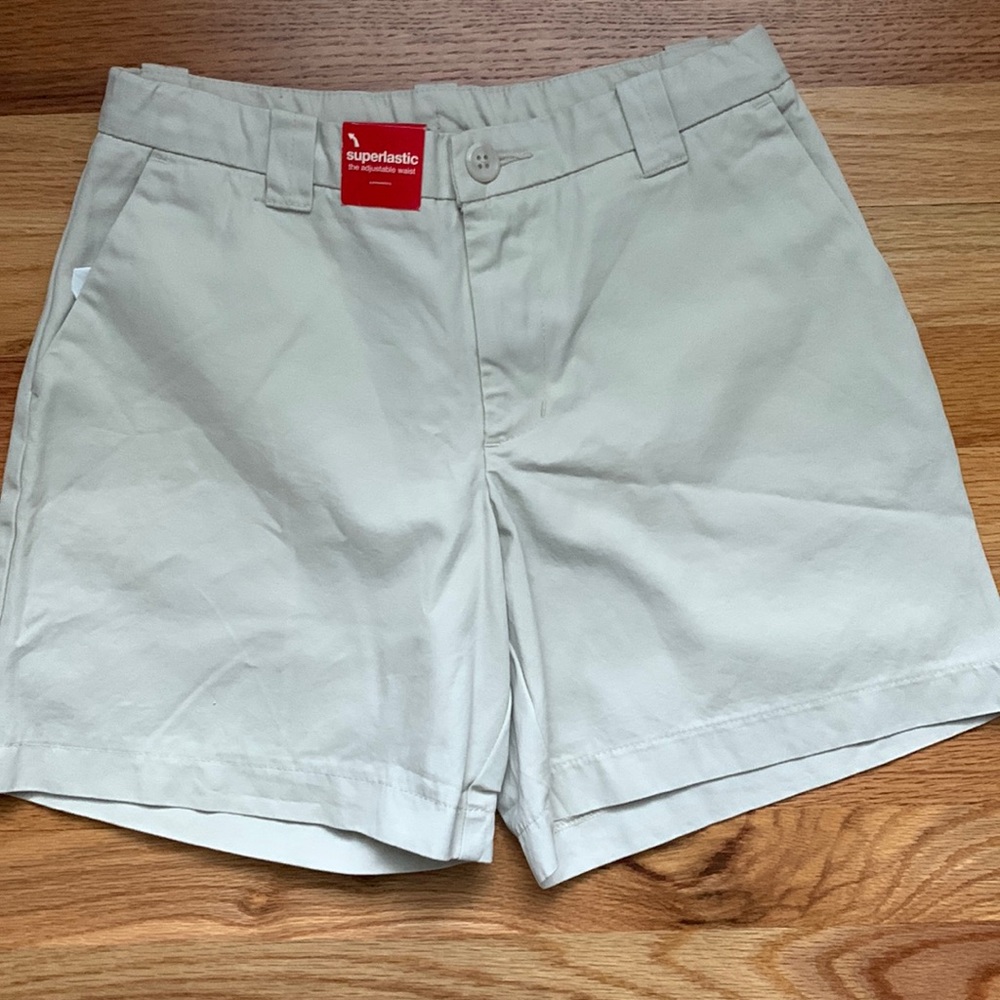 🌺 NWT GAP Adjustable Waist Tan Shorts Sz 12